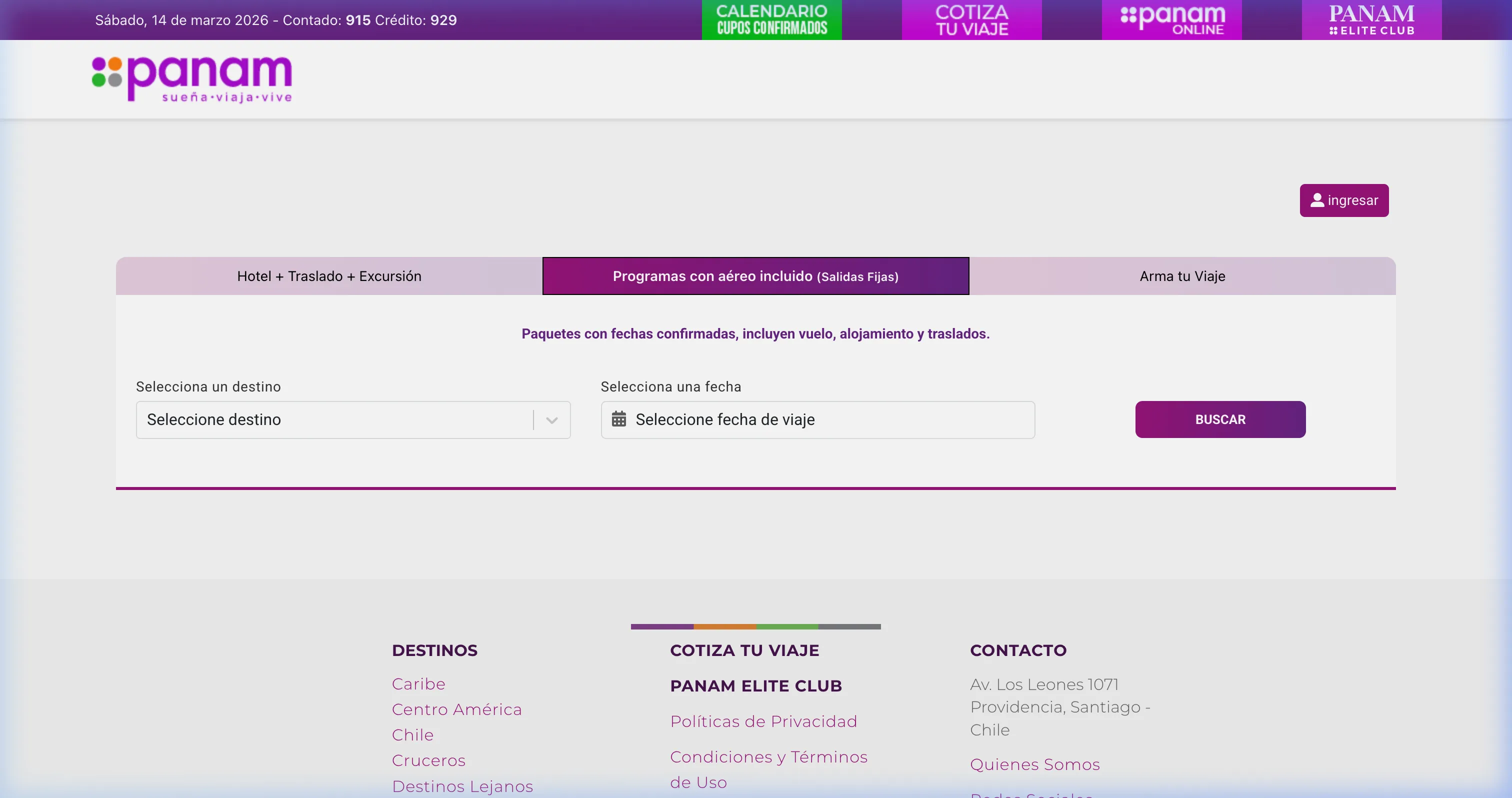 Captura de Panamericana Online